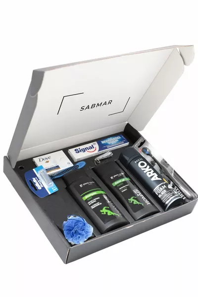 Комплект за мъжка грижа за младоженеца Bohçası Sabmar Куфар за приданое Комплект козметика за мъже h