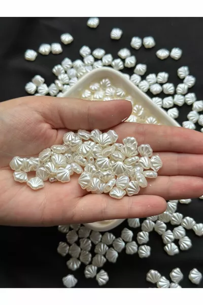  Pezzi Conchiglia Bianca Madreperla Cozza Ostrica Perla Perline ( MM)