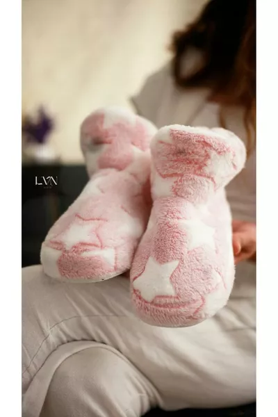 Damen Hausschuh-Pantoffeln Hauschuhe Dicke Leichte Sohle STERNENMUSTER