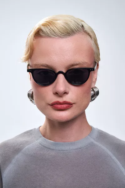 Ceyda Black Black Sunglasses