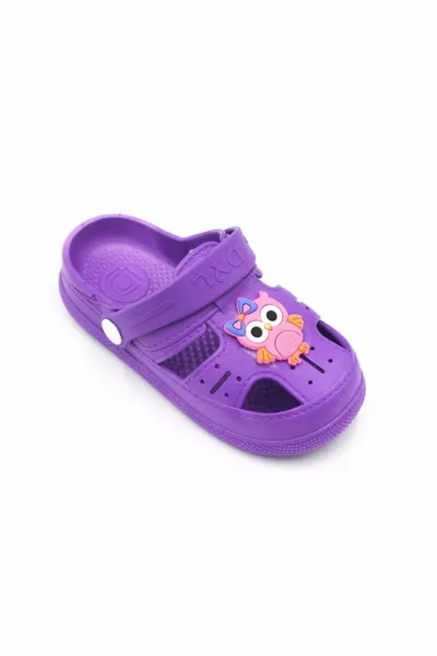 Kinder Dagelijks Orthopedische Antislip Zool Dierfiguur Kinder Sandalen Slippers - Paars