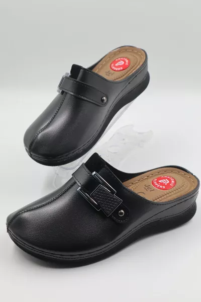 Kadın Önü Kapalı Yumuşak Taban Ortopedik Günlük Terlik