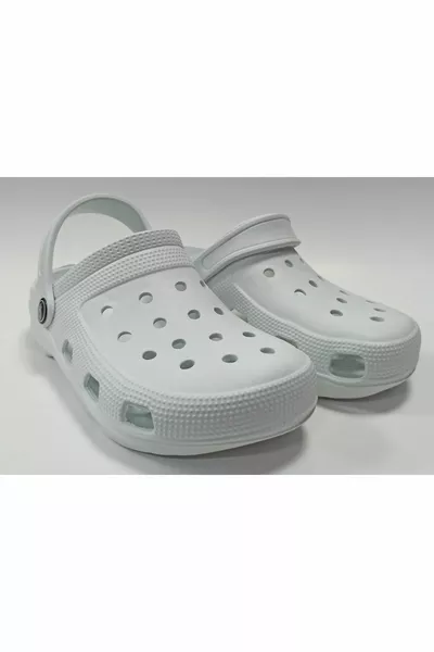 صندل صنادل أبيض للجنسين خفيف ومريح ومقاوم للماء من إيفا