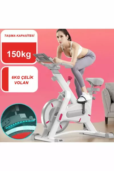 New Generation White Spin Bike Vertical Exercise Bike Home Running Bike Exercise Vertical Horizontal