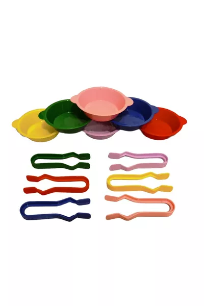 مجموعة النقل (أوعية مونتيسوري وملاقط) (من 2 إلى 6 سنوات) تعليم خاص للأطفال