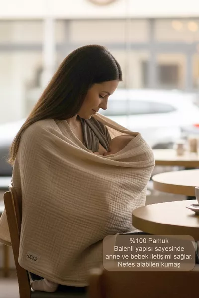 2-Layer Muslin Nursing Bib with Boning