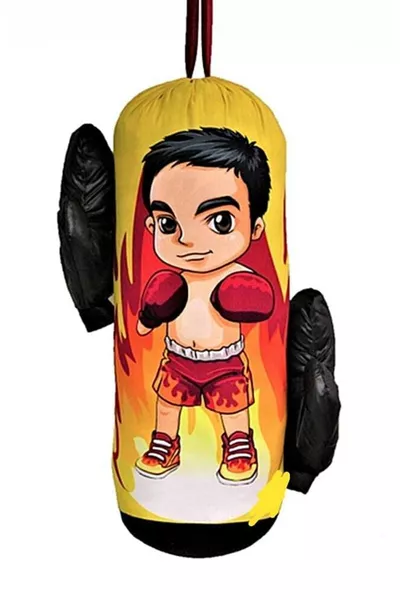 Toprak Sport Boxing Bag for Children Aged 2-6, Comes with Filled Gloves as a Gift