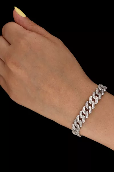 Sterling Silver Gourmet Chain Bracelet