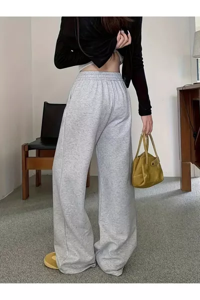 ДВА ЧЕРНО-СИВИ ШИРОКИ СПОРТНИ ПАНТАЛОНА