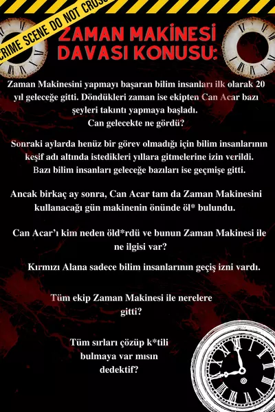 Il Caso della Macchina del Tempo, Gioco per Risolvere Omicidi e Trovare l'Assassino, Gioco da Detective per Scoprire il Colpevole