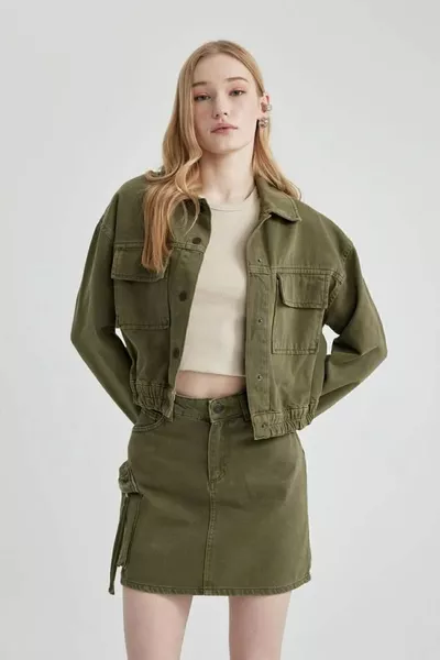 Coool Shipping Fit Gabardine Mini Skirt 