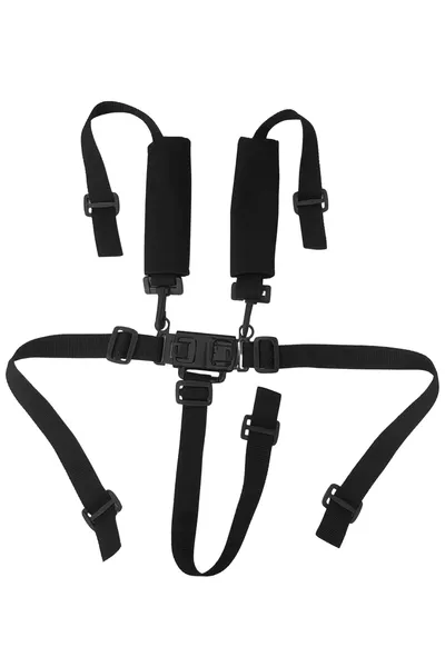 Chaise haute pour bébé pratique avec ceinture de sécurité à 5 points (2 coussins d'épaule offerts)