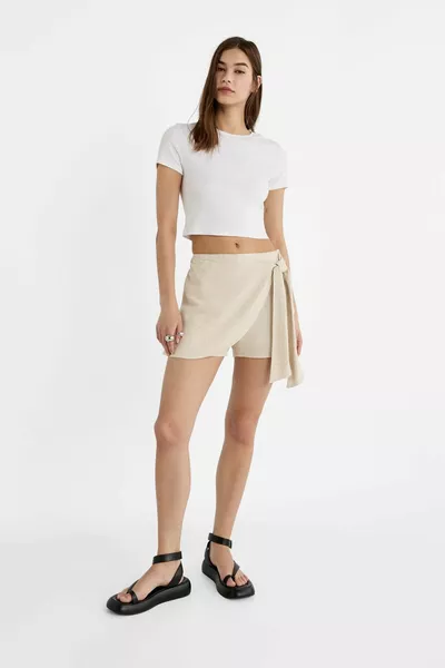 Ленена смес Полски шорти с връзки