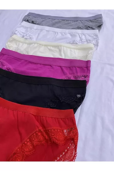 Women's Lace Multicolor Shaping Panties 6-Pack Set