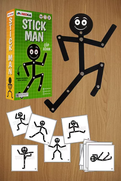 Стик Мен Биончен Човек Играчка Човече Образователна Игра Кутийна Игра Игра за Ум