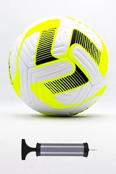 كرة قدم مخيطة مناسبة للأرضيات الصلبة والملاعب المغطاة مع مضخة هدية