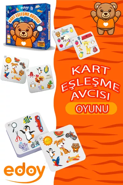 Card Matching Hunter Montessori Brain Games Card Adventure: Object Matching Task
