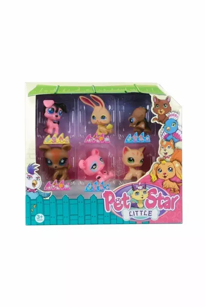 Cheerful Littles Similar to Littlest Pet Shop 6-Piece Toy Set