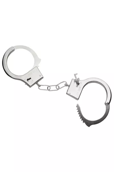 Gerçekçi Metal Oyuncak Kelepçe – Anahtarlı Metal Oyuncak Polis Kelepçesi - Çocuk Meslek Aksesuarı