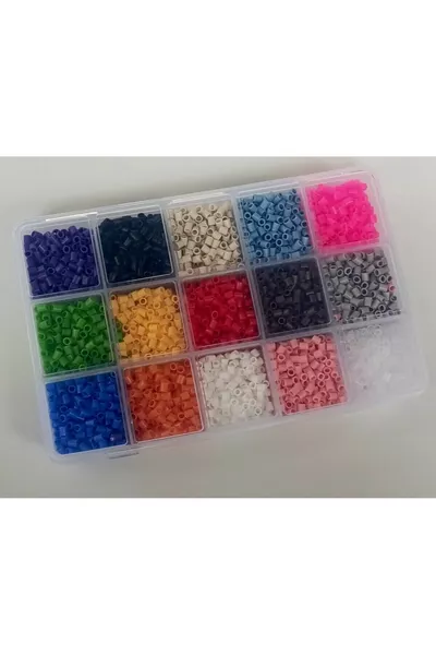 Set de perles autocollantes pour enfants Hamarat avec fer à repasser - Lot de 5 gabarits de perles taille midi avec pince