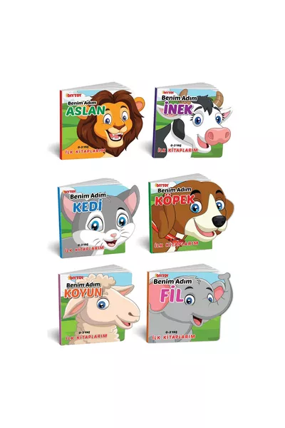 Who Am I Animals 6-Piece Baby Book Set