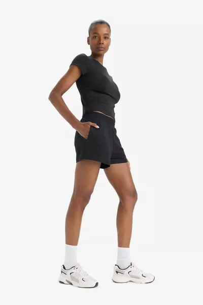 DeFactoFit Slim Fit % Cotton Shorts SM