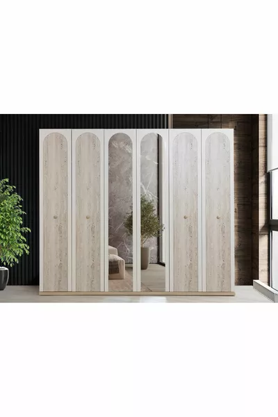 خزانة إيريس بستة أبواب (خزانة غرفة النوم)