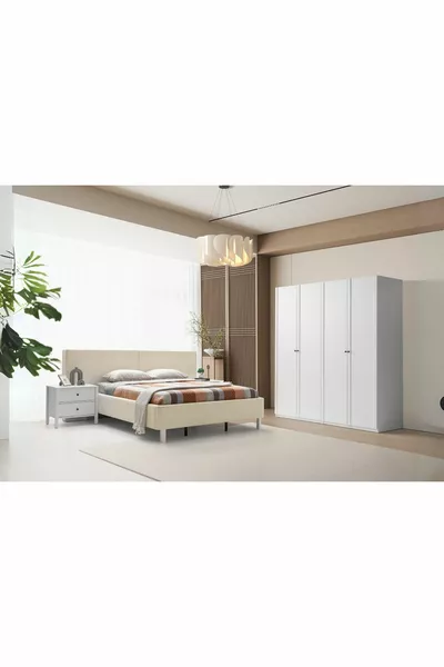 Folt White 4 Kapılı Yatak Odası Takımı