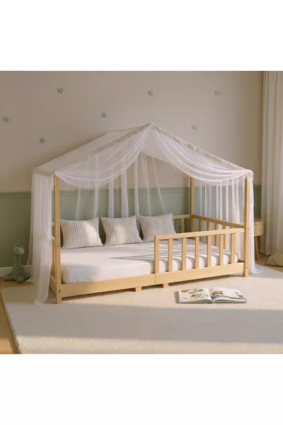 Veranderbaar Montessori-bed met dakfunctie x cm