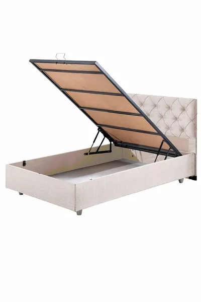 Set van september, eenpersoons boxspring met hoofdeinde