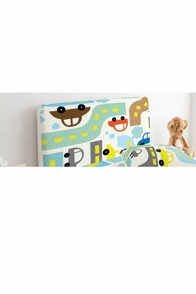 غطاء سرير رئيسي بألوان السيارات والطرق