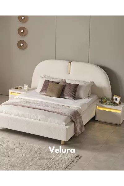 طقم غرفة نوم بيرن بستة أبواب (خزانة ببابين ومرآة مزدوجة)