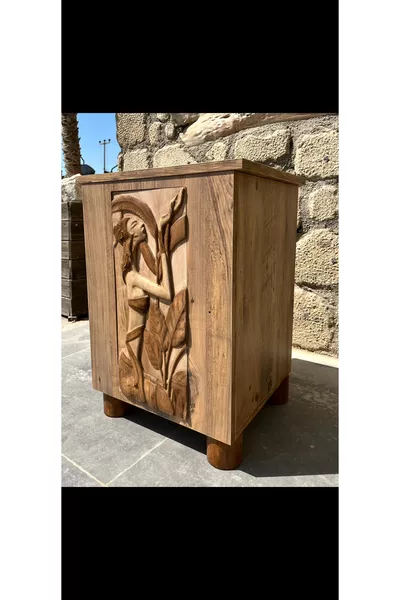 Misswoodtr Nachtkastje 1 Plank Rustieke Ladekast