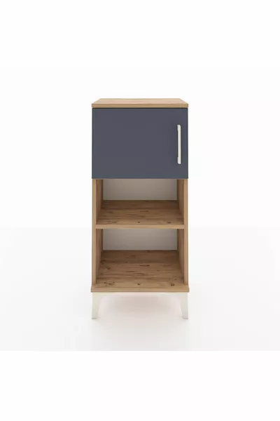 Arges Commode 2 Planken Met 1 Deur Den-Hout Antraciet