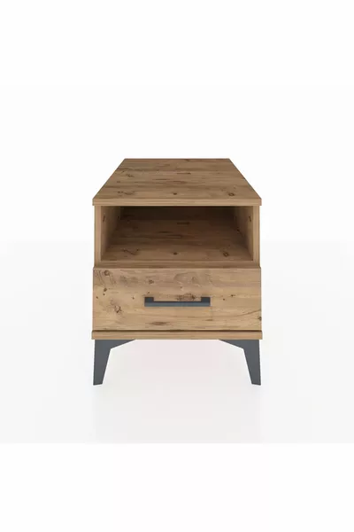 خزانة جانبية كرونوس بطابق واحد ودرج واحد - خشب الصنوبر
