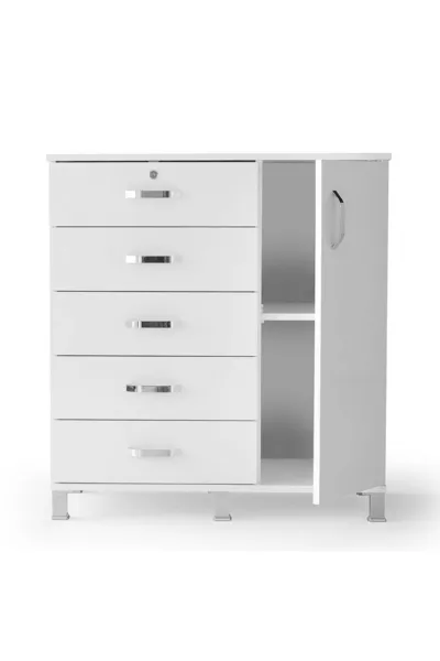 Wooden Cabinet 5-Drawer Dresser ** No Assembly Required