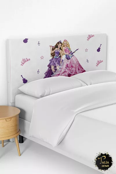 غطاء رأس سرير بنقشة الأميرات