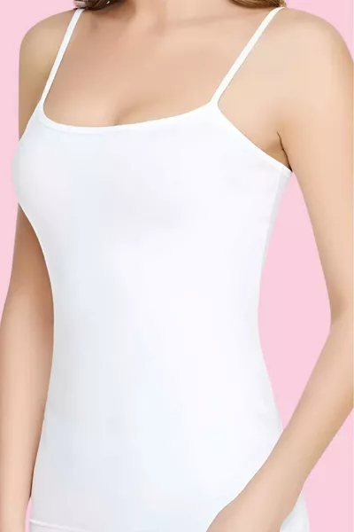 قميص داخلي نسائي من القطن لأربعة فصول بحمالات رفيعة واقتصادي