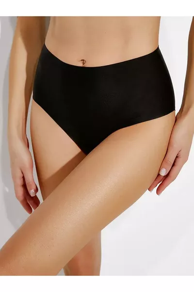 Polfa Model Laser Cut Invisible Silicone Panty Girdle Black Color