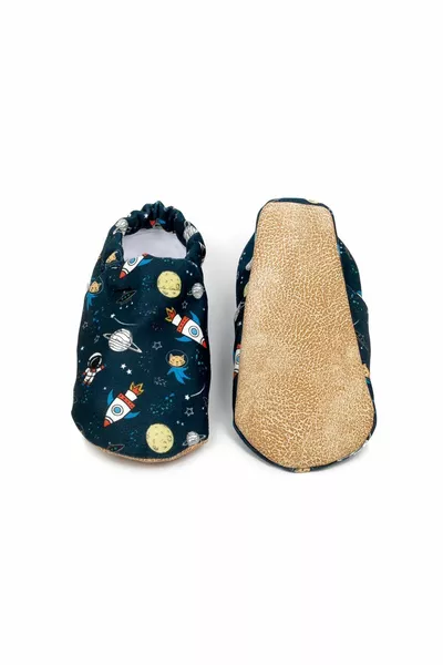 Space Non-Slip Sole Baby Booties