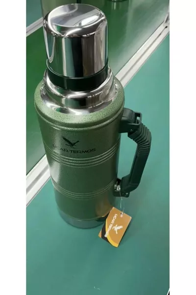 Thermos Green Thermos  Hours Heat and Cold Retaining High-Quality Vacuum Steel with Lid Gifted