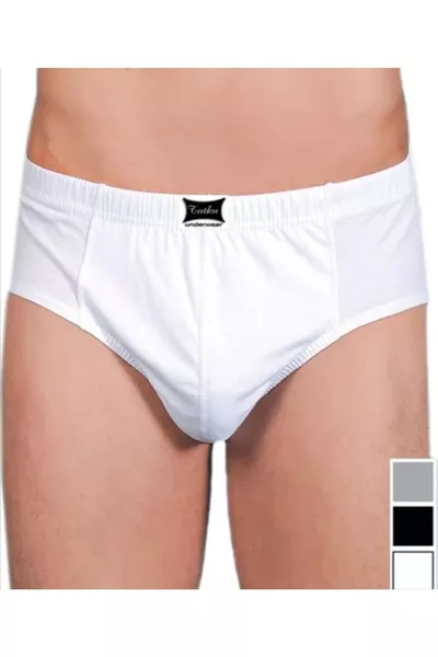 6 Stück  Feinripp Kom % Baumwolle Slip Herren Unterhose Weiß - Komslip - Weiß