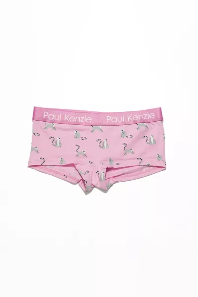 Dames Boyshort Slip met Patroon – Eco Characters – Lemur