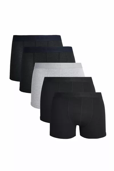 Men's 5-Pack Cotton Stretch Fabric Boxer Shorts