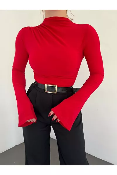 Ruched Spanish Sleeve Blouse