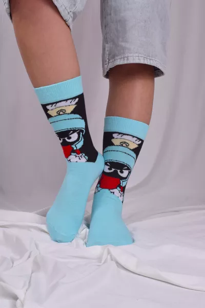 Unisex Colorful 5-Pack Cartoon Character Socks