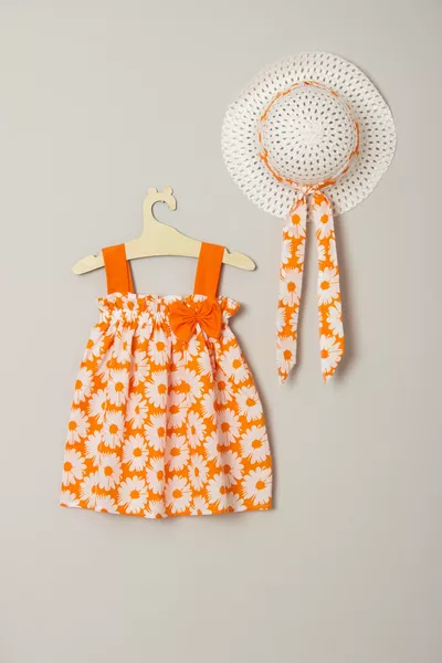 Nieuwe Seizoen Jurk met Bloemen en Strik