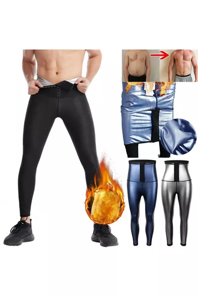 Sauna-Leggings Model Slimming Thermal Sauna Hooked Sports Leggings