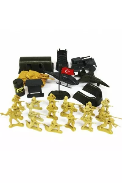Toy PVC Soldier Set Multi-Piece Mini Figures
