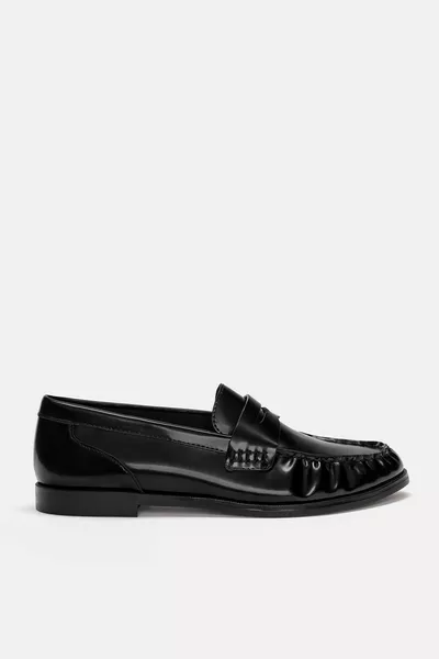 Leather loafers